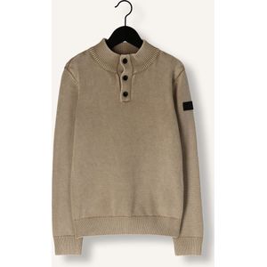 Indian Blue Jeans - Knitted Col Buttons Washed - Trui - Beige