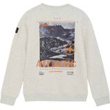 Indian Blue Jeans - Loose Fit Sweat Melange - Hoodie - Lichtgrijs