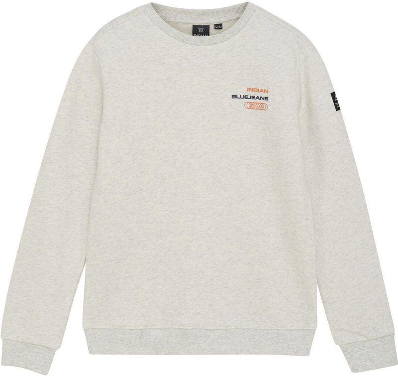 Indian Blue Jeans - Loose Fit Sweat Melange - Hoodie - Lichtgrijs