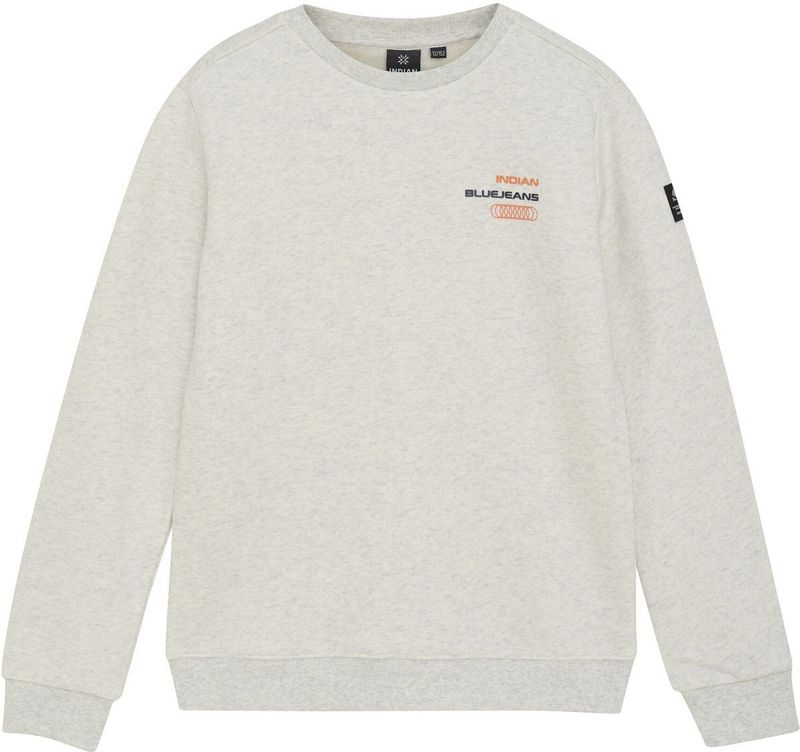 Indian Blue Jeans - Sweater - Grijs Melange - Met Backprint