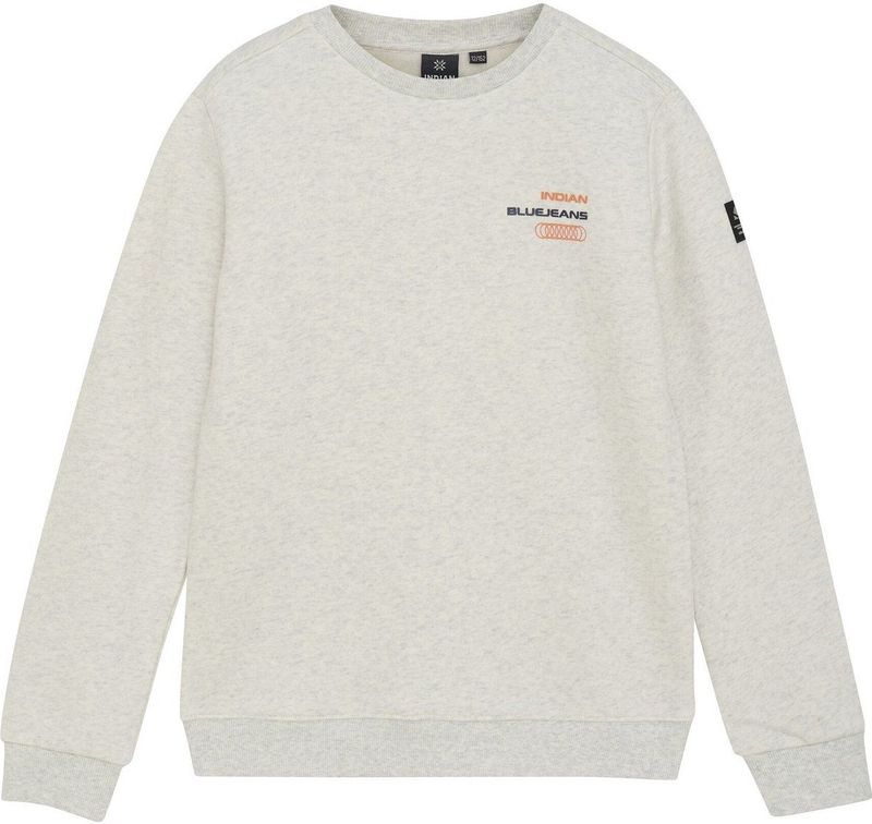 Indian Blue Jeans - Sweater - Grijs Melange - Met Backprint