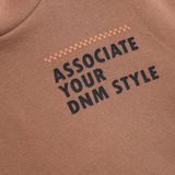 Indian Blue - DNM Style - Hoodie - Bruin - TekstFotoprint - Halslijn: Capuchon