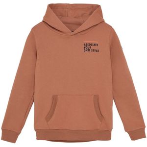 Indian Blue - DNM Style - Hoodie - Bruin - TekstFotoprint - Halslijn: Capuchon