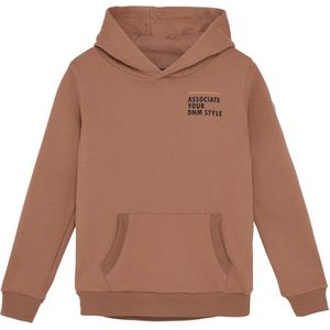 Indian Blue - DNM Style - Hoodie - Bruin - TekstFotoprint - Halslijn: Capuchon