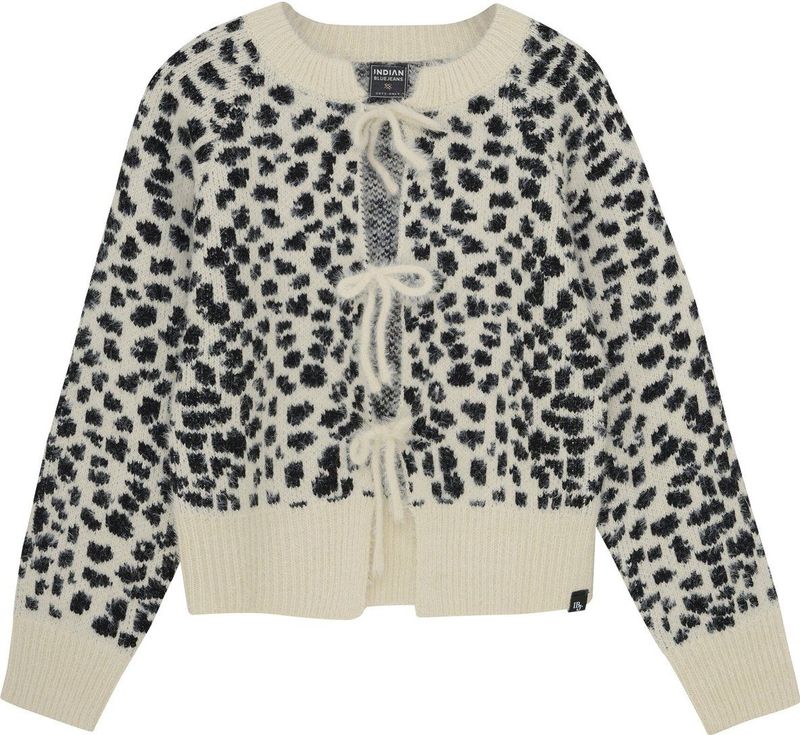 Indian Blue Jeans - Vest - Panterprint - Lange Mouwen