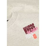 Indian Blue Jeans - Sweater - Grijs Melange - Met Backprint