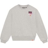 Indian Blue Jeans - Sweater - Grijs Melange - Met Backprint