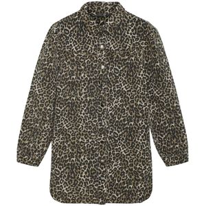 Indian Blue - Jeans Jurk - Panterprint - Blousejurken