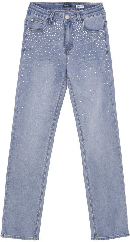 Indian Blue Jeans - Jeans - Met Rechte Pijpen - Normale Taille - Stretchdenim - All-over Print