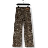 Indian Blue Jeans - Wide Fit Leopard - Broek - Bruin