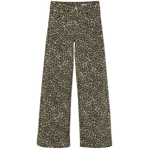 Indian Blue Jeans - Wide Fit Leopard - Broek - Bruin