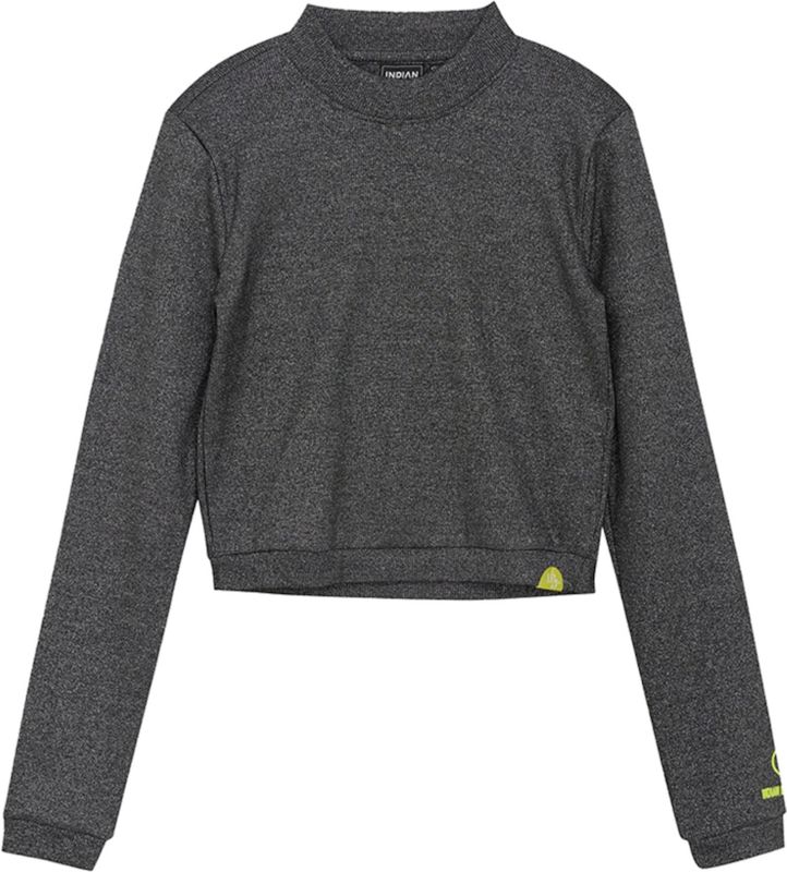 Indian Blue Jeans - Longsleeve Top - Katoenmix met Lurex en Elastaan - Lange Mouwen - Ronde Hals