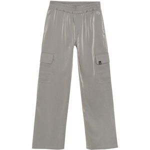 Indian Blue Jeans - Wide Shiny Cargo Pants - Zilver - Cargobroek