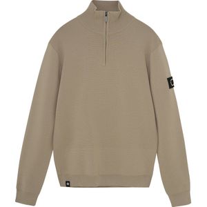 Rellix - Knitwear Zip Collar - Hoodie - Bruin