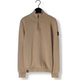 Rellix - Knitwear Zip Collar - Hoodie - Bruin