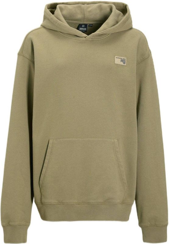 Indian Blue Jeans - Sweater - Katoen - Met Capuchon - Kangoeroezak