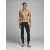 Jack & Jones - JACSENSE Long John - Lange Onderbroek - Zwart - Katoenmix