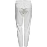 ONLY - Onlpoptrash Life Easy Col Pant Pnt Noos - Broek - Wit - Elastische Tailleband