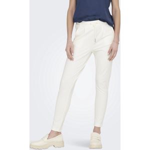 ONLY - Onlpoptrash Life Easy Col Pant Pnt Noos - Broek - Wit - Elastische Tailleband