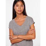 pieces T-Shirt PC BILLO mit Glitzerstreifen
