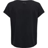 Athleisure - T-shirt - Zwart - Katoen - Loose Fit