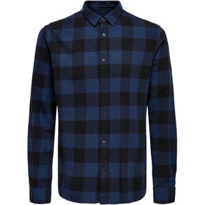 Overhemd - Geruit - Katoen - Slim Fit - Lange Mouw