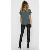 ONLY - Onlmoster S/S O-neck Top - T-shirt - Groen - Katoen