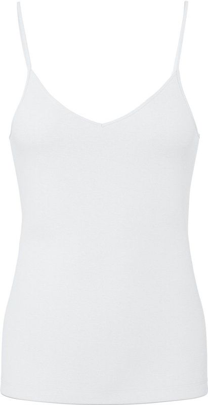 Pieces - Spaghetti Bandjes Hemd - Zwart - Katoen/Modal