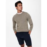 TOM TAILOR - Trui - Grijs Gemêleerd - Knitwear - Lange Mouw