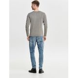 Only & Sons - Gebreide Trui - Normale Pasvorm - Ronde Halslijn