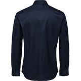 Selected Homme - Oxford Overhemd - Navy - 53% Katoen 47% Organisch Katoen
