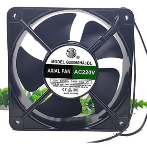 G2260HA2BL 220V double ball axial fan 200x200x60mm Square cooling fan
