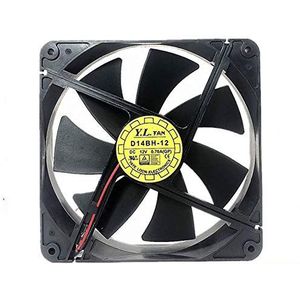 D14BH-12 135mm Cooling Fan 135X135X25mm 4-wire PWM 2500RPM 0.35A For Yate Loon mute computer chaasis cpu fan