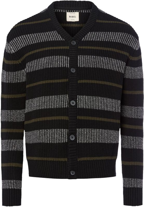 Redefined Rebel - Cardigan - Zwart - Gebreid