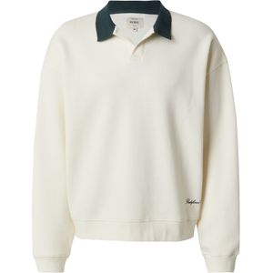 Redefined Rebel - Sweatshirt - Crème / Donkergroen - Losse Pasvorm