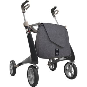 Trust Care - Carbon Ultralight - Rollator - Zwart - Standaard maat inclusief tas