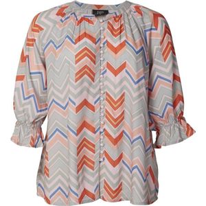 Zoey - Blouse - Multi - Halflange Mouwen - 100% Viscose