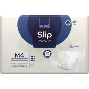 ABENA Incontinentie Slip Premium M4 - Eendelig Verband ter Bescherming van Zwaar Urineverlies en (Dunne) Ontlasting - Perfecte Aansluiting door Flexibele Sluitstrips - 21 Stuks