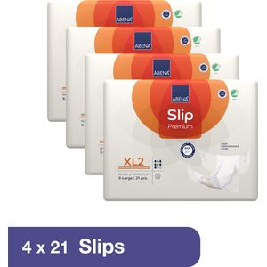 ABENA Incontinentie Slip Premium XL2 - Eendelig Verband ter Bescherming van Zwaar Urineverlies en (Dunne) Ontlasting - Perfecte Aansluiting door Flexibele Sluitstrips - 48 Stuks