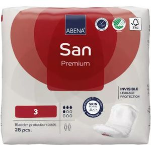 Abena - San Premium 3 - Incontinentiemateriaal - 33 x 11 cm - 28 Stuks