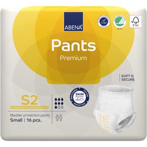 ABENA - Pants Premium S2 - Absorberend Broekje - 16x - Voor het Verlies van de Hele Blaasinhoud en (Dunne) Ontlasting