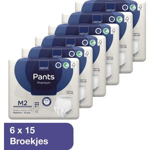 Abena Pants Premium M2 - 90x Absorberend Broekje, te Dragen als Gewoon Ondergoed - Voor het Verlies van de Hele Blaasinhoud en (Dunne) Ontlasting - Heupomvang 80-110 cm - Absorptie 1900 ml