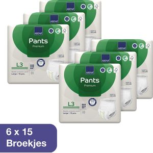 Abena - Pants Premium L3 - Absorberend Broekje - 90x - Voor het Verlies van de Hele Blaasinhoud en (Dunne) Ontlasting