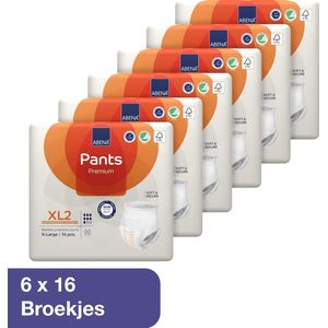 Abena Pants Premium XL2 - 96x Absorberend Broekje, te Dragen als Gewoon Ondergoed - Voor het Verlies van de Hele Blaasinhoud en (Dunne) Ontlasting - Heupomvang 130-170 cm - Absorptie 1900 ml