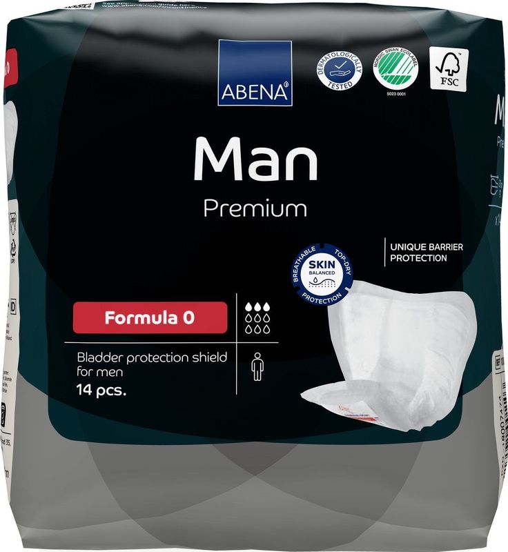 Abena - Man Premium Formula - Incontinentieverband - Grijs - 14 Stuks