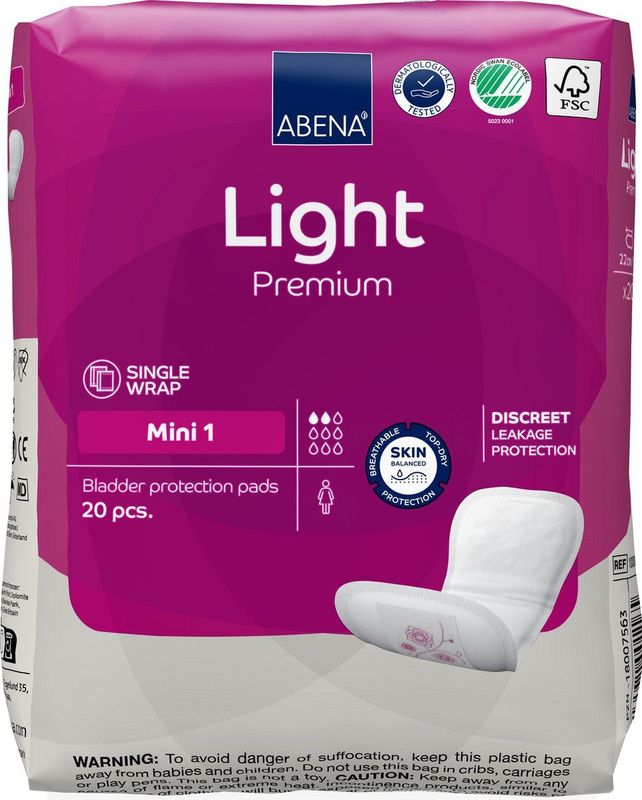 Abena - Light - Inlegverband - Wit - TopDry Laag