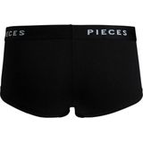 PIECES short PCLOGO zwart