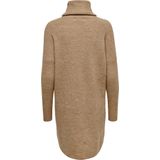 Gebreide Jurk - Waterval Hals - Lange Mouwen - Loose Fit