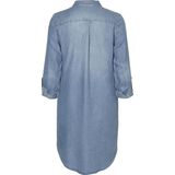 Vmsigga - Korte Jurk - Denim - Overhemdkraag - Lange Mouwen - Regular Fit