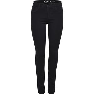 Only - OnlRain Life Reg Skinny - Skinny Broek - Zwart - Denim